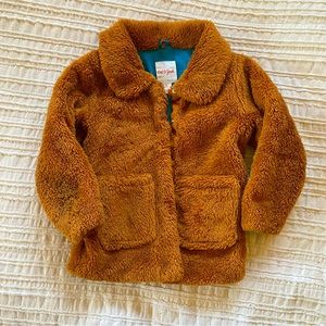 Burnt orange /brown fur jacket